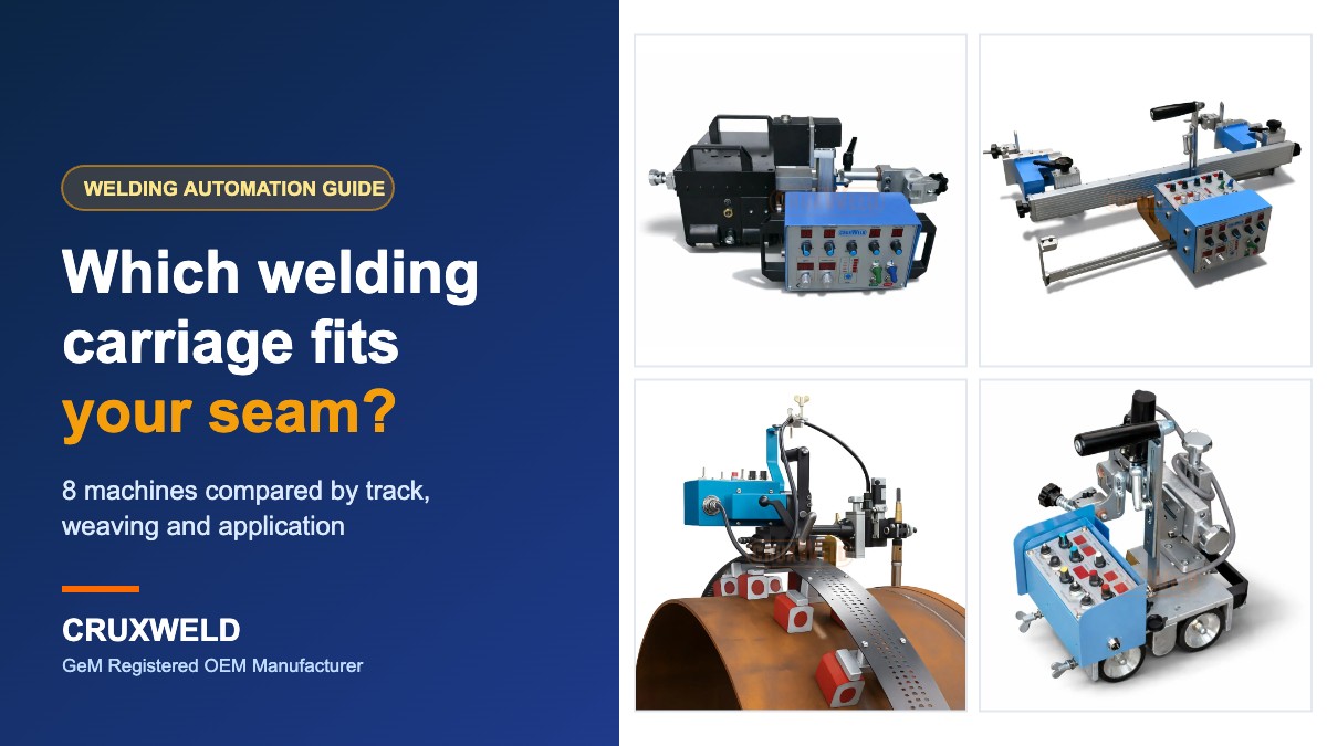 Welding Carriage Guide: Which Welding Automation Machine Fits Your Job?