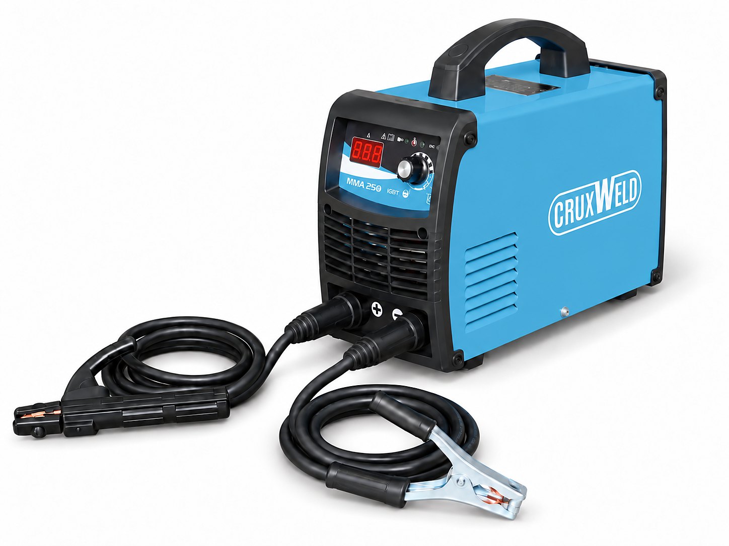 ARC251iS inverter welding machine with electrode holder and earth clamp