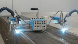 trackless magnetic dual torch welding carriage for long seam welding