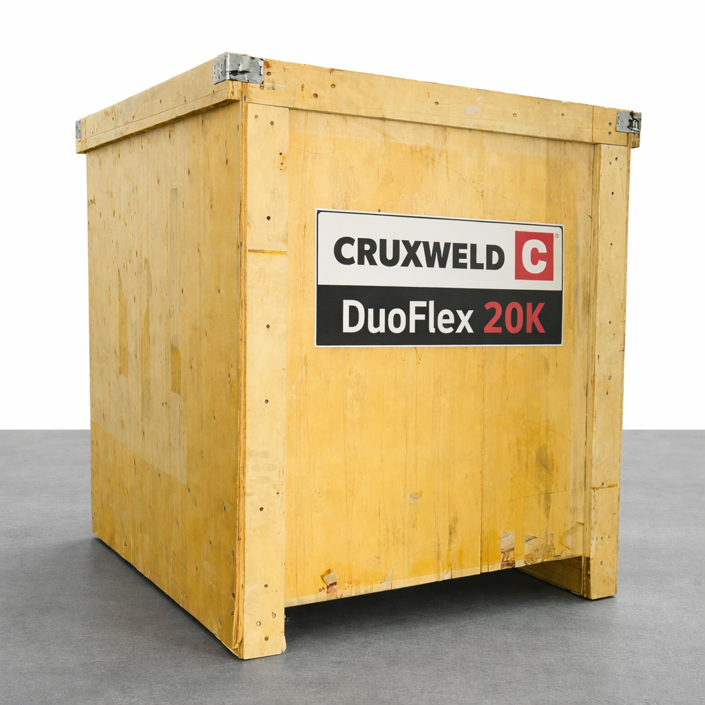 DuoFlex 20K export wooden packing crate for safe dispatch