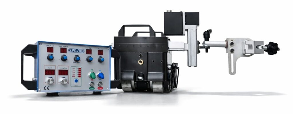 High-strength four-wheel magnetic drive for stable vertical and overhead welding positions