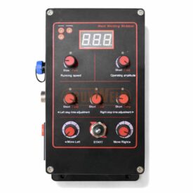 Plasma cutting carriage setup on rail with guided straight cutting path