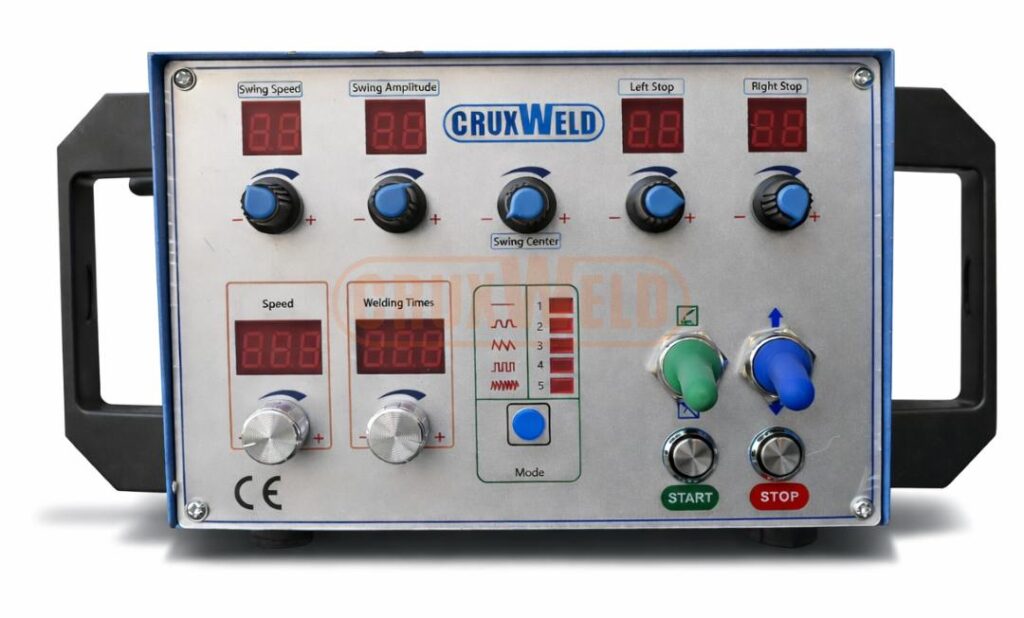 Stable vertical-up welding automation on heavy industrial structural steel components
