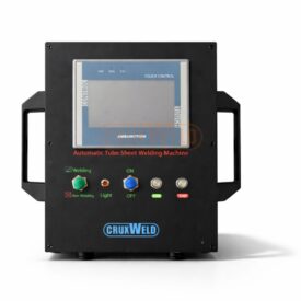 Tube to tubesheet welding machine setup on tubesheet plate