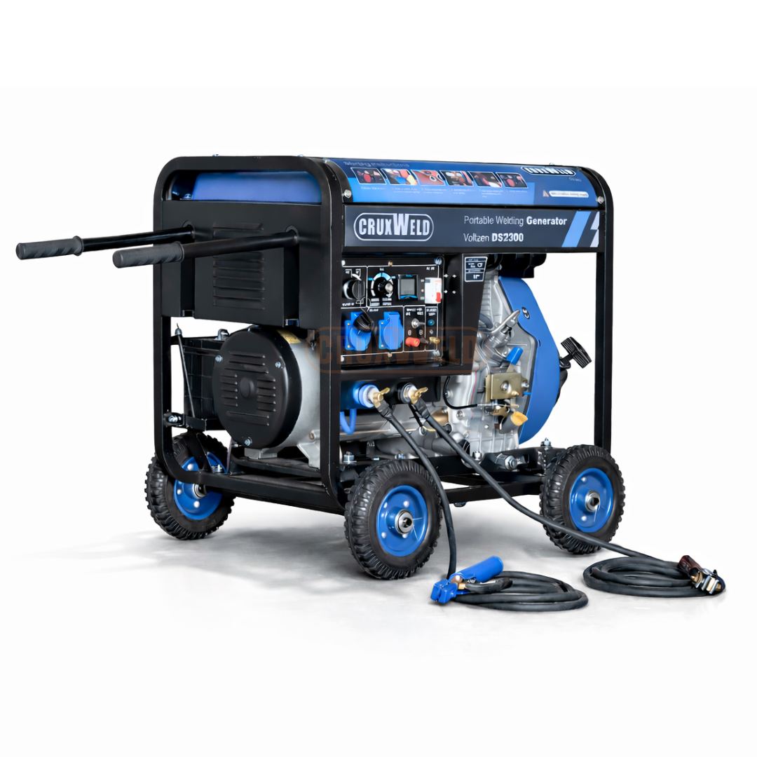 portable welding generator with 5kVA auxiliary AC power output