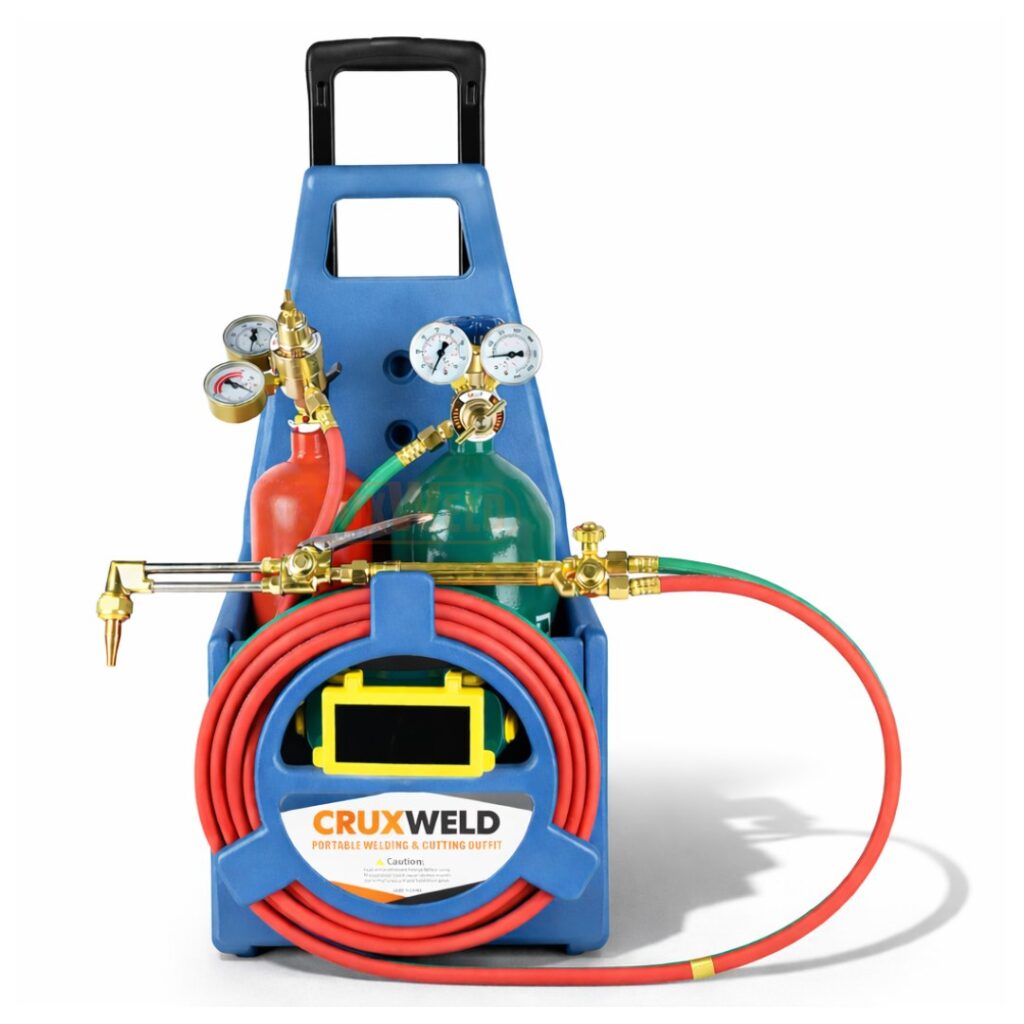 Oxy acetylene welding kit for on-site welding and repair work