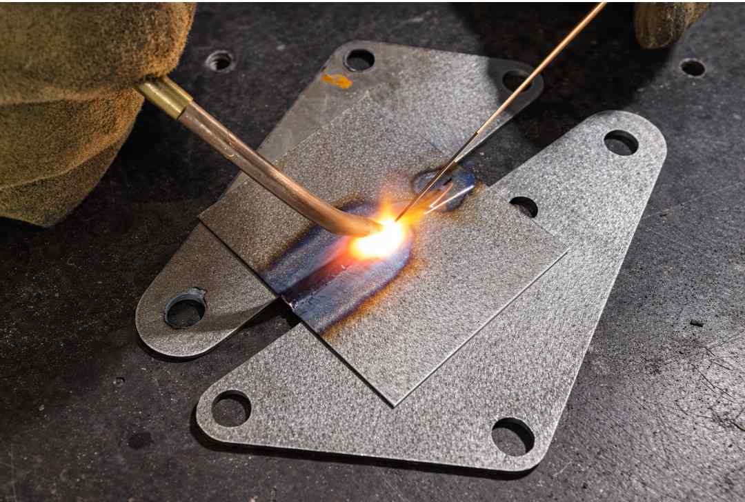 Brazing with a portable oxy acetylene kit for HVAC service work
