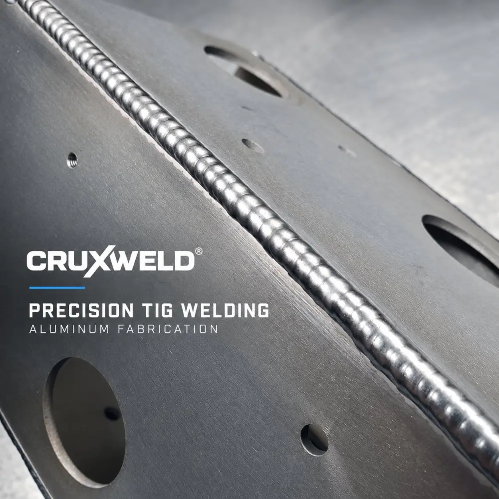 Aluminium plate seam TIG welded with the iTIG250ACDC