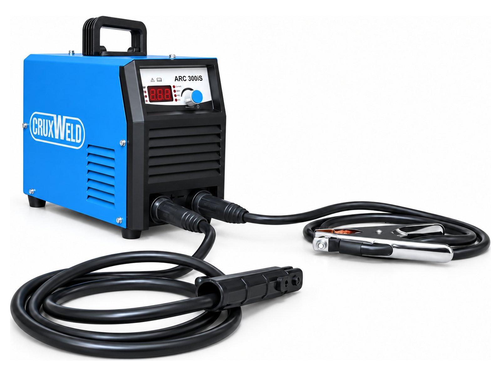 ARC 300 welding machine with electrode holder and earth clamp cables