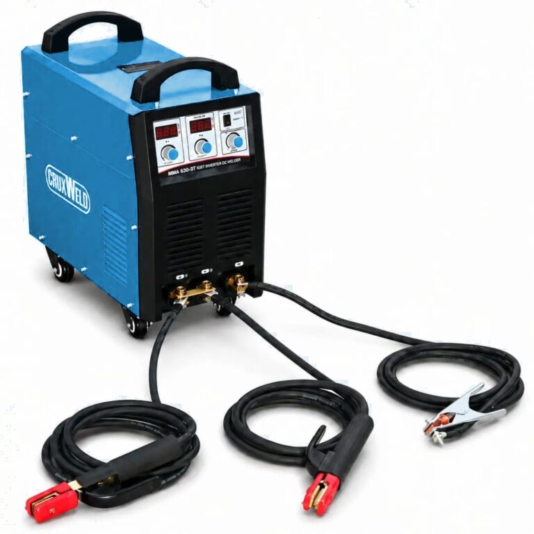 ARC630-2T dual operator arc welding machine with two electrode holders and earth clamp