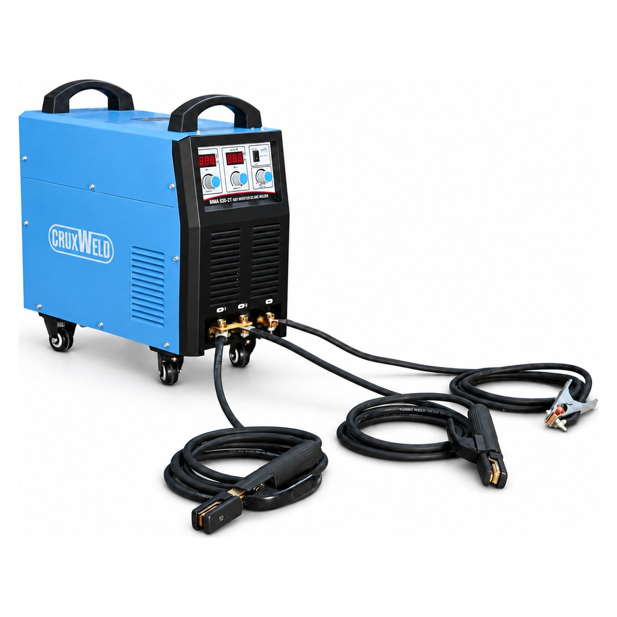 ARC630-2T dual operator arc welding machine with two electrode holders and one earth clamp