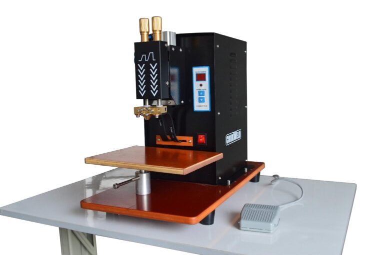 CBS10P pneumatic battery spot welding machine – 10 kVA double pulse battery tab welder