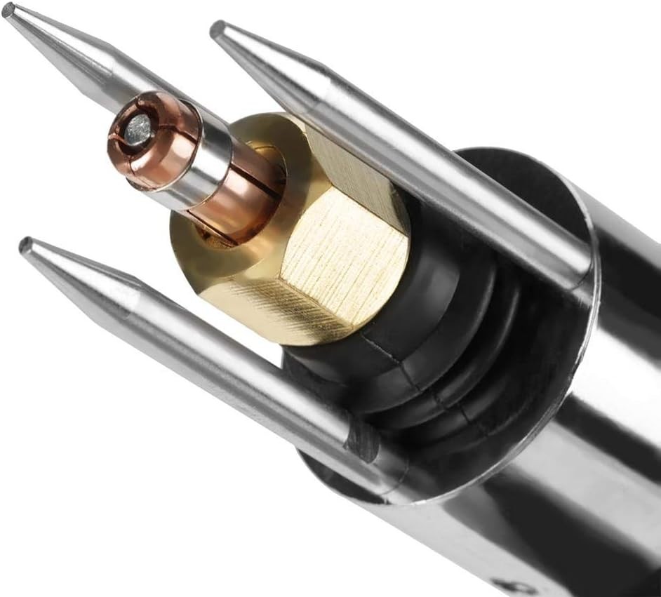 CD stud welding gun collet with ignition-tip stud and support legs