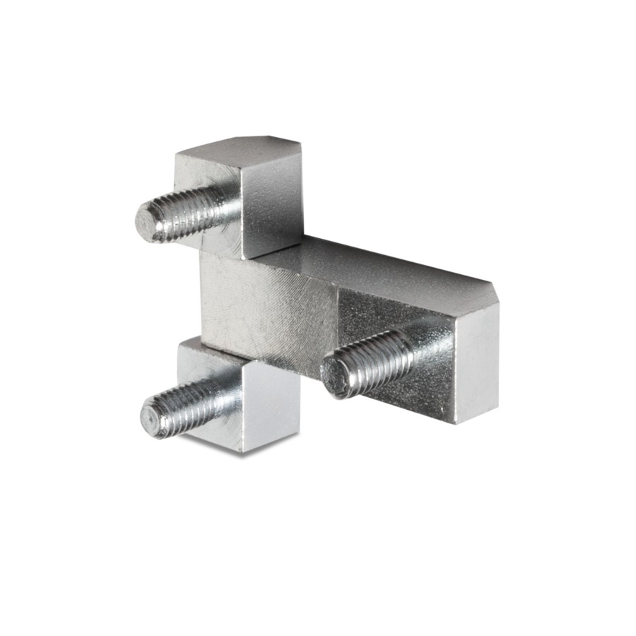 CD studs welded onto a machined steel bracket