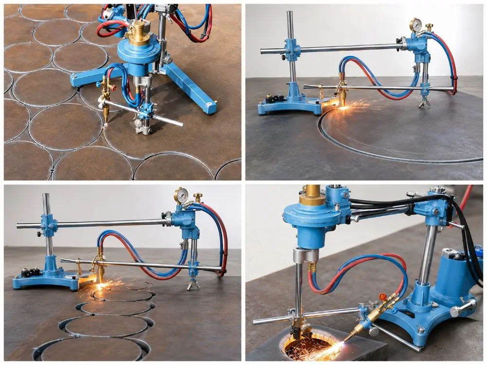 CIRCO cutting circles, flanges and rings in steel plate