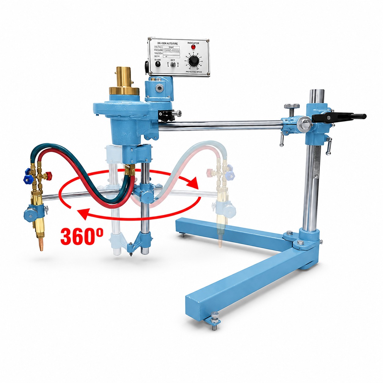 CIRCO circle cutting machine torch arm rotating 360 degrees around the centre pin