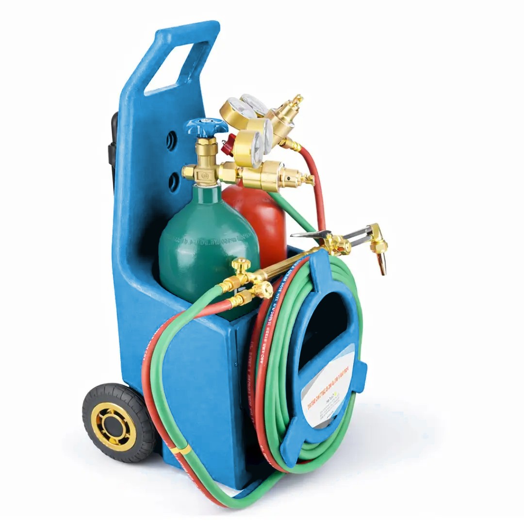 cut n weld prox oxy acetylene kit cylinders blue
