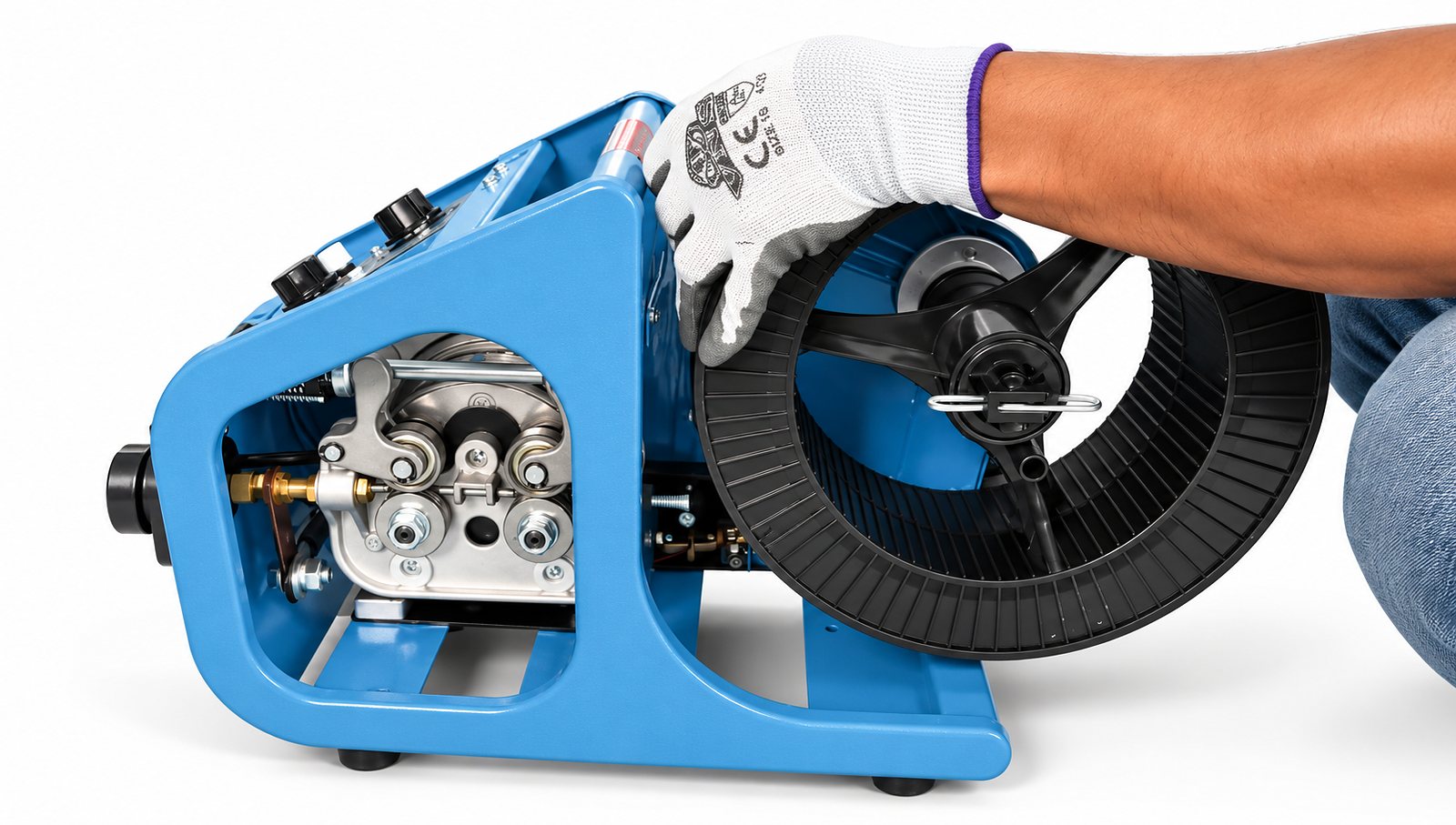 CWMIG400iJ MIG welder: load the wire