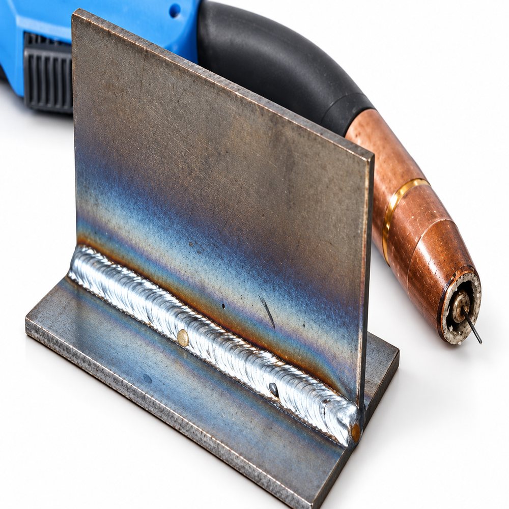 T-joint fillet made with a 400 A MIG welding machine