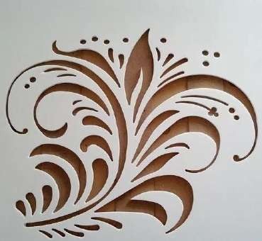 Decorative plasma-cut panel made on the DynaCut ProX