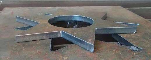 Plasma-cut star profile from the DynaCut ProX