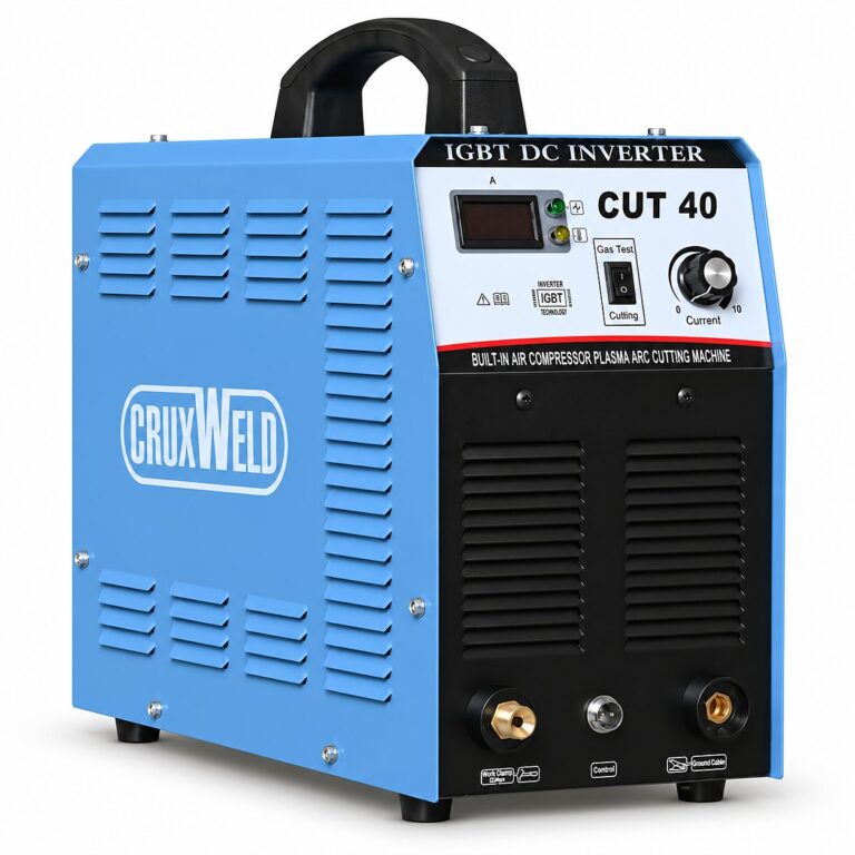 CRUXWELD FINELINE 40C plasma cutter with inbuilt air compressor – 40 A, 230 V