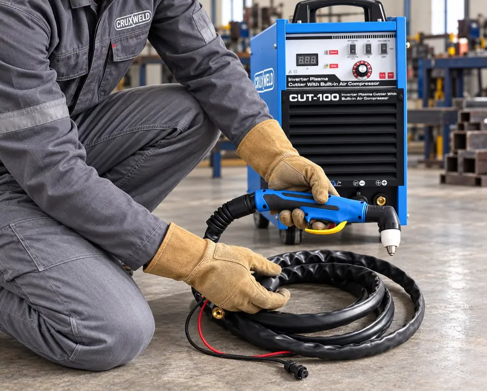 Connecting the plasma torch to the FINELINE 100IC