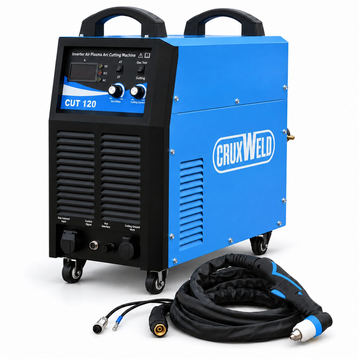 fl120 air plasma cutting machine front torch white