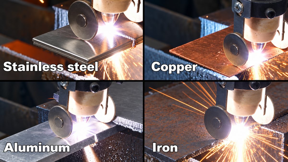 Plasma cutting stainless steel, copper, aluminium and iron with the FINELINE 120
