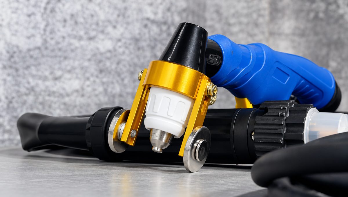 FINELINE 120 plasma torch with roller guide, cable and connectors