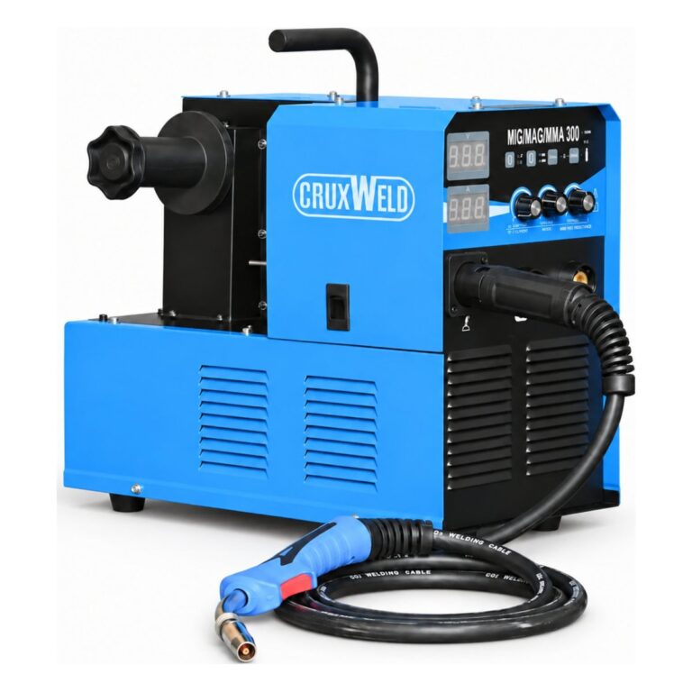 Portable MIG welding machine MIG300iW 300A with inbuilt wire feeder and MIG torch