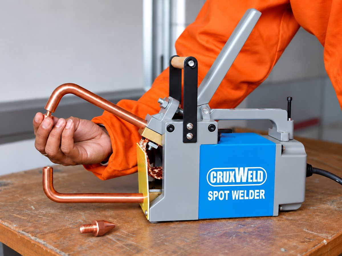Changing the screw-on electrode tip on the ProSpot 6K spot welder