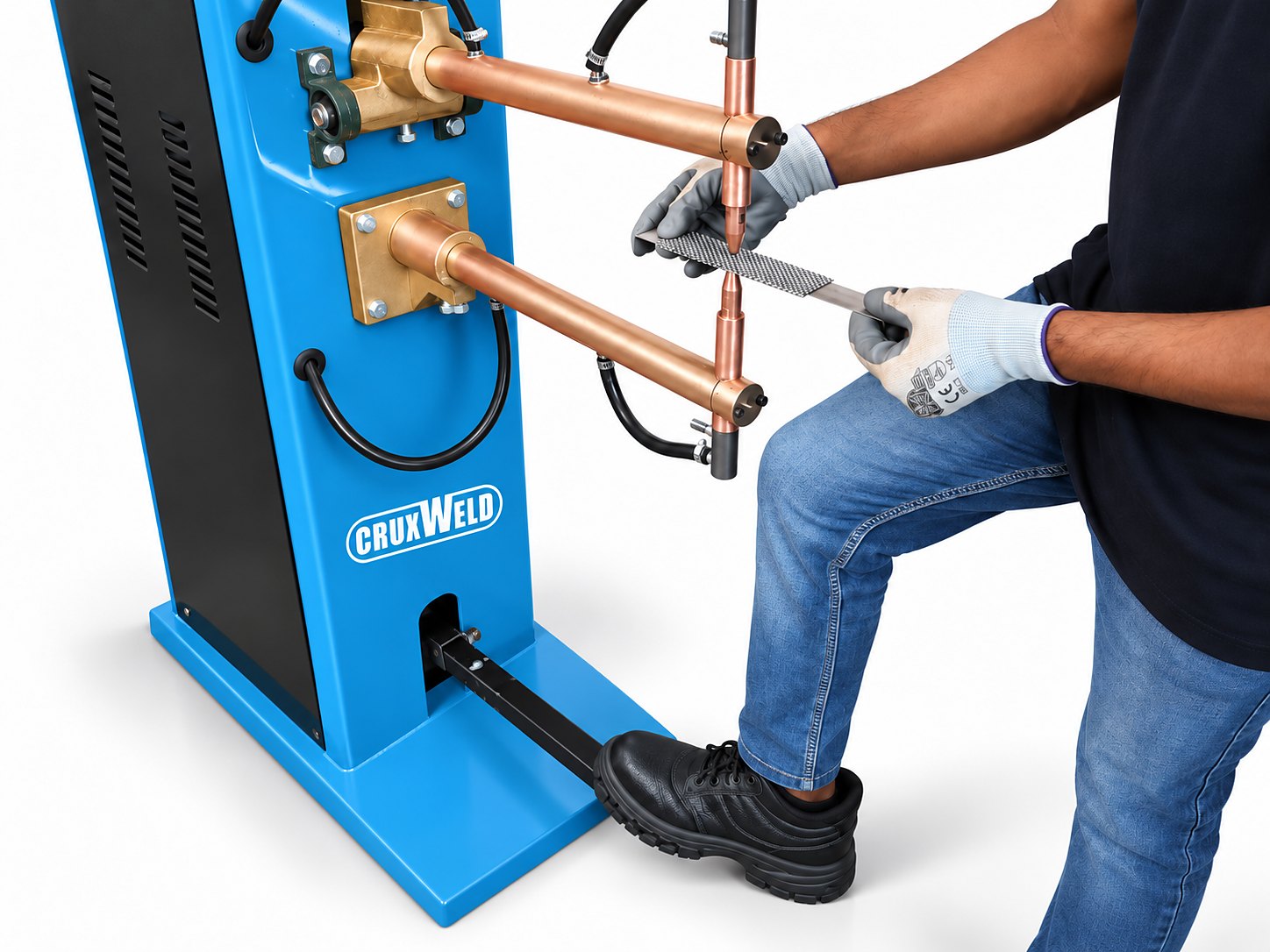 ROKR 16K pedal operated spot welding machine welding wire mesh