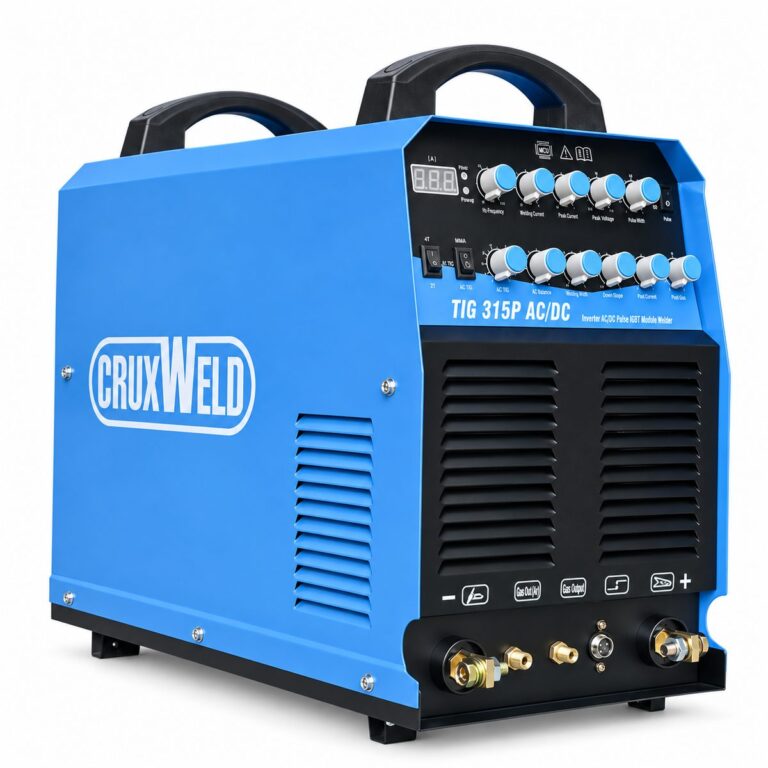 TIG 315 AC/DC TIG welding machine, side angle