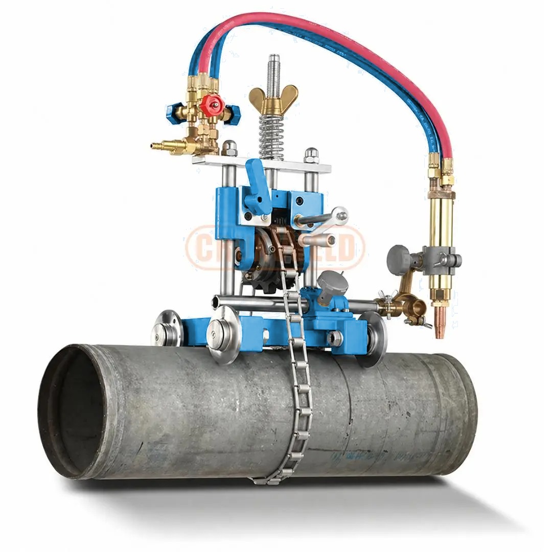 TUBOCUT-HG held on a pipe by its chain