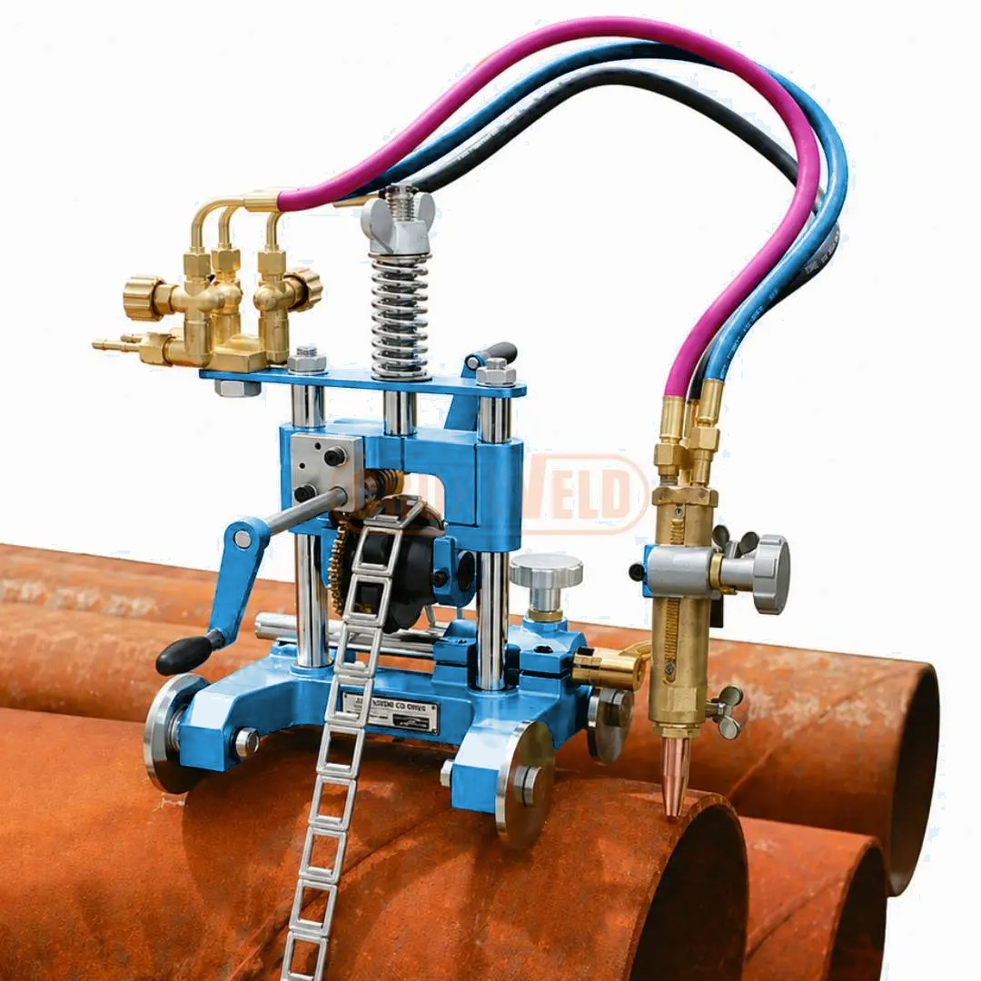 tubocut hg manual pipe gas cutting machine on pipes